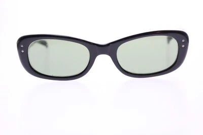 Винтажные солнцезащитные очки American Optical Calobar C82 MCM черный кошачий глаз зеленое стекло - Изображение 1 из 4