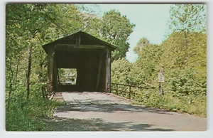 Postcard a Covered Bridge Near Rome, GA. - Picture 1 of 2