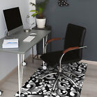 Old-Fashioned Theme Mat Pad Under The Office Chair Desk Carpet Protector 120x90