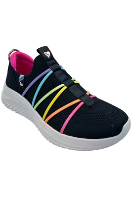 Skechers Niños Niña Ultra Flex 3.0 Rainbow Speed Negro/Multi Foto 1 de 3