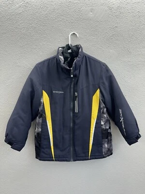 Chaqueta para niños ZeroXposure talla pequeña 8 azul oscuro 3 en 1 chaqueta con cremallera Foto 1 de 4