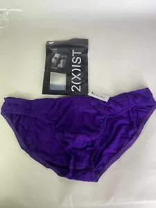 2xist Modal Luxe Hip Brief Bikini Underwear Acai Purple Mens Size XL - Picture 1 of 4