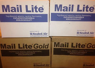 Mail Lite / Lites Padded Bags Envelopes 'all Sizes' +free 24h Del - White & Gold • 11.49£