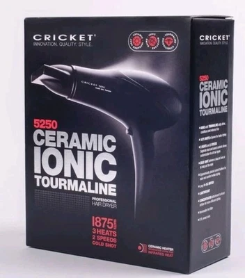 Cricket  Ceramic Ionic Tourmaline Professional Hair Dryer 1875watt. Model 5250. - Image 1 of 4