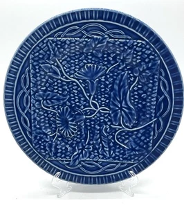 "Plato Bordallo Pinheiro Portugal Jay Willfred Majelico azul Morning Glory 9,5""" - Imagen 1 de 5