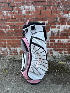 Carro de golf Mizuno Aerolite bolsa rosa/blanco damas ligero divisor de 14 vías - Imagen 1 de 16