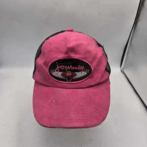 Journey pink Trucker Hat dude suede mesh Adjustable Vintage retro - Picture 1 of 3