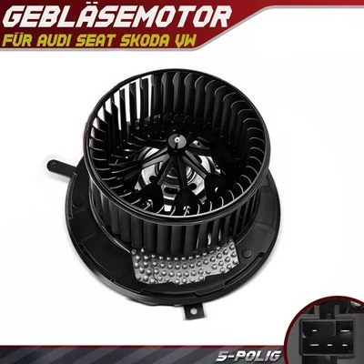 INNENRAUMGEBLÄSE VORNE PASSEND für Audi A3 8P Q3 VW Golf 5 6 Seat Leon SC DE - Bild 1 von 4