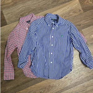 Ralph Lauren Button Down Shirts Striped Plaid Cotton Blend Size 4/4T - Picture 1 of 6