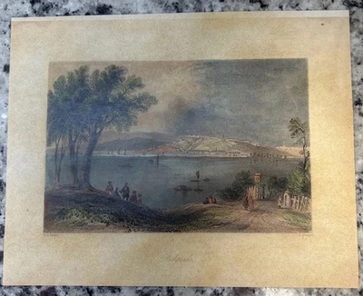 W.H. Grabado Bartlett - Belgrado - Impresión de placa a color - Grabado vintage Foto 1 de 4