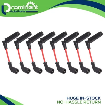 Vela de ignição 8mm desempenho compatível com Chevy GMC LS Vortec 4.8L 5.3L 6.0L 9748RR - Imagem 1 de 3