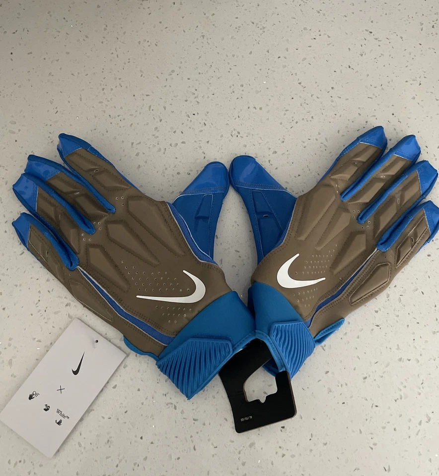 Nike D-Tack x Off-White Football Gloves Size XL *confirmed order* SOLD OUT RARE  — 第 1/2 张图片