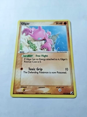 Pokémon TCG Gligar EX Unseen Forces 57/115 Regular Common - Uncirculated - Image 1 of 2