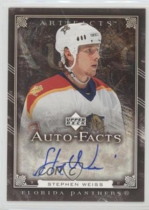 2006-07 Upper Deck Artifacts Auto-Facts Stephen Weiss #AF-SW Auto