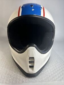 SHOEI FX-3 White Evel Knievel Inspired Stars n Stripes Helmet Adult Japan Made