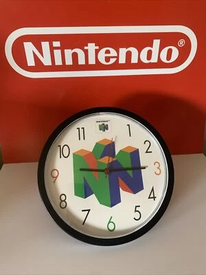 Collector’s Nintendo 64 Wall Clock ULTRA RARE VTG 90s Store Display Original N64 - Image 1 of 4