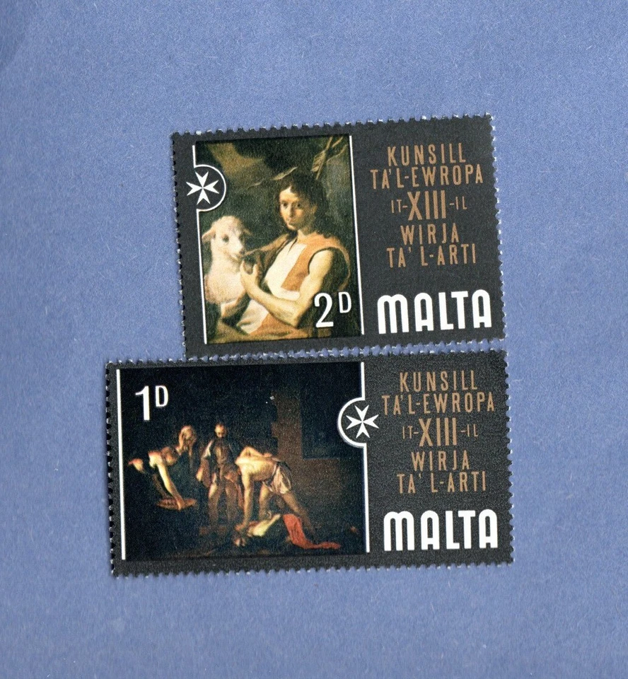 MALTA 409-10 MINT HINGED BEHEADING OF SAINT JOHN - Image 1 of 1