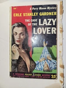 Erle Stanley Gardner Perry Mason The Case Of The Lazy Lover 1952 Great Cover Art - Picture 1 of 2