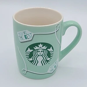Starbucks Nestle Cup Mug 2020 Friendship Thanks You're The Best Green 10 oz - Picture 1 of 7