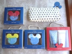Disney Mickey Mouse Junk Food Set: Bath Bombs, Lotion & Cosmetic Bag  - Picture 1 of 12
