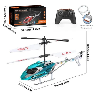 Kids Remote Helicopter Remote Control Aircraft RC vehicles Toys for Boys Gifts - Image 1 of 4