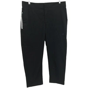 Nike Mens Standard Fit Tapered Leg Sneaker Length Black Pants Size 34 Zip Pocket - Picture 1 of 10