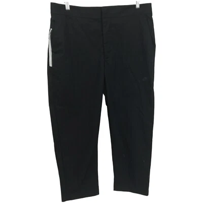 Nike Mens Standard Fit Tapered Leg Sneaker Length Black Pants Size 34 Zip Pocket - Image 1 of 4