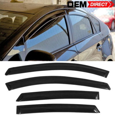 Se adapta a 04-09 Toyota Prius XW20 acrílico 4 piezas viseras de ventana protectores de ventilación de lluvia solar Foto 1 de 4
