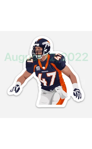 John Lynch #47 ~ MAGNET - Denver Broncos NFL Vector Art Cover