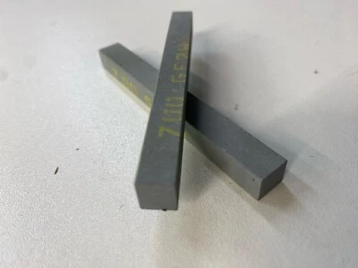 Carborundum Stones Fine 4" Pack of 2 Grit 100 3 1/4" x 3/8" x 5/16" Vintage NOS - Image 1 of 4