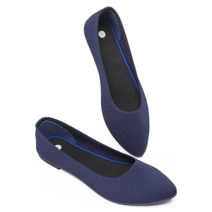 WOMENS MESH FLAT SHOES COMFORTABLE MEMORY FOAM FLATS - Picture 1 of 5