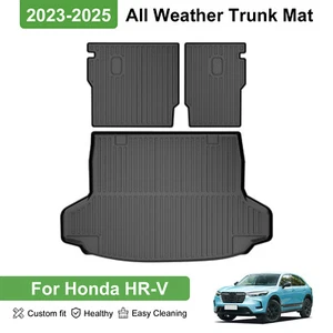 For 2023-2025 Honda HR-V Accessories 3D TPE Trunk Mat & Backrest Mat All Weather - Picture 1 of 7