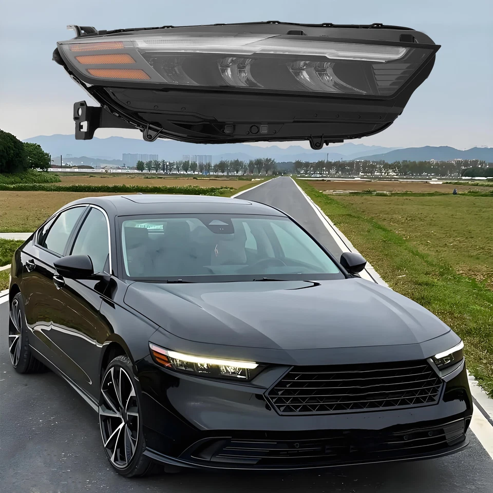 For 2023-2025 Honda Accord Full LED Headlight Headlamp (8-Pin) Passenger Side RH Foto 1 de 4