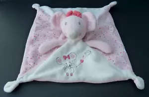 Y12 DOUDOU PLAT NICOTOY SIMBA KIABI SOURIS rose blanc ballon oiseau EXCELL. ETAT - Foto 1 di 4