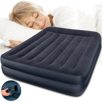 Intex Luftbett Pillow Rest Raised 203x152x42 cm mit integrierter Luftpumpe 64124 - Bild 1 von 4