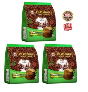 3X Bags OLD TOWN 3 in 1 Hazelnut White Coffee Asian Instant Coffee Free Shipping - Picture 1 of 3