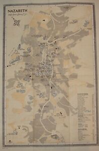 ISRAEL 1978 Carta Map NAZARETH Guide