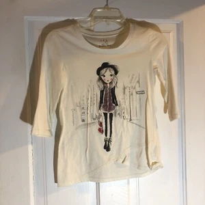 CRB Girl Girl's Size L/G (10 1/2 To 12 1/2-Neckline Long Sleeve Top - Picture 1 of 5
