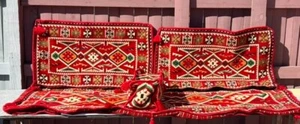 Arabic Sofa 4PCS Set Turkish Ottoman Cedar Corner pillow Lounge Couch Cover Only - Picture 1 of 5