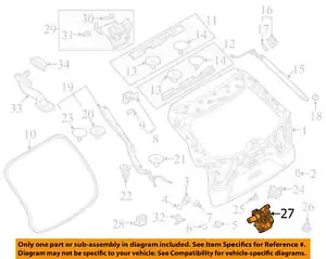 MAZDA OEM 20-25 CX-30,CX-50 Lift Gate Gate Hardware-Lock DGJ162310A - Picture 1 of 2
