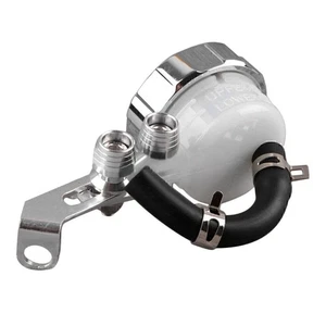Front Brake Clutch Tank Cylinder Fluid Oil Reservoir Fit Honda Yamaha Chrome - Picture 1 of 1