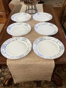 Corelle Milchglas Rutherford Menge (6) 10,5" Essteller EUC - Bild 1 von 4