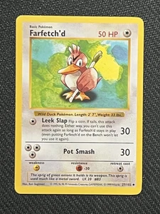 Pokémon TCG Farfetch'd Card 027/102 Regular Base Set Shadowless 1999 - Picture 1 of 2