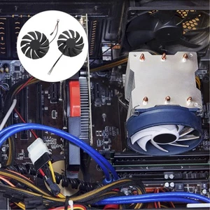 1 Paar GPU-Kühler-Grafikkartenkühlung-Lüfter kompatibel für PLA09215B12H - Bild 1 von 12