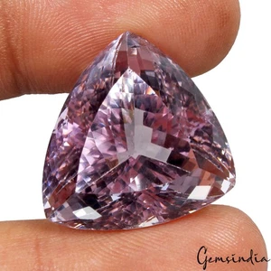 45.80 Ct Real Natural Trillion cut Amethyst Brazil None Treatment Full Sparkling - Picture 1 of 10