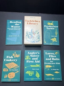 Vintage 1971 Outdoor Life Tacklebox Library Boxed Set of 5 Books on Fishing - Picture 1 of 16