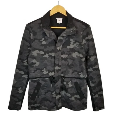 CAbi 3911 Women's ATC Camo Jacket Jersey Knit Gray Black Full Zip Size Medium - Image 1 of 4