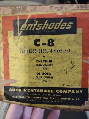 Chrysler Club 1953 cupé DeSoto Club cupés acero inoxidable pantallas de ventilación Foto 1 de 3