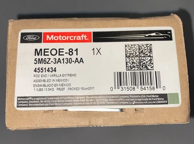 Motorcraft MEOE-81 Ford 5M6Z-3A130-AA or LL8Z-3A130-B Steering Tie Rod End - Image 1 of 3