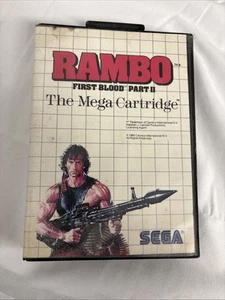 Rambo First Blood Part 2 Sega Master System Mega Cartridge - NO MANUAL - Picture 1 of 5